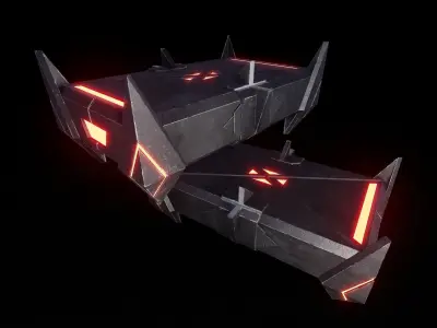 Sci-Fi Loot Box 1 Low-poly 3D model