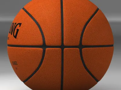 Basketball orange Low-poly 3D model