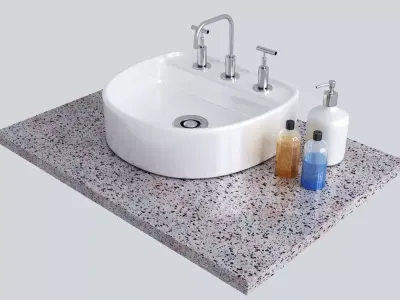 Bathroom Sink  001 3D model