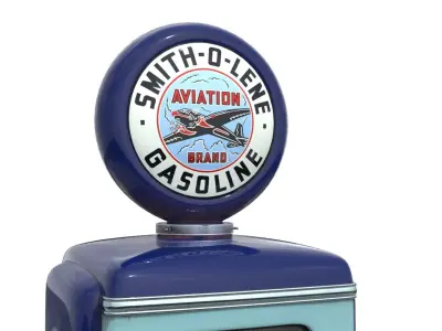 Vintage SMITH-O-LENE Gas Pump 1948 3D model