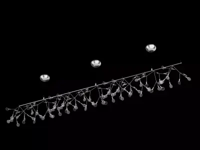 Endless LED suspension lamp 3D model