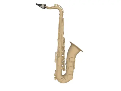 Saxophone Low-poly 3D model
