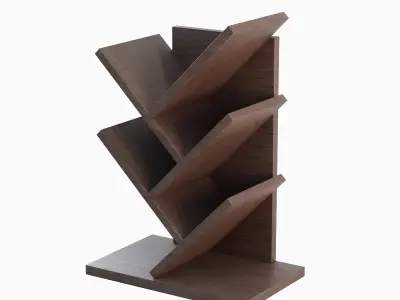 Tier Tree Small Bookshelf Low-poly 3D model