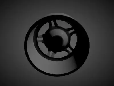 Style 24 scalable and printable rims 3D print model