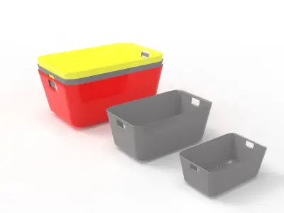 BASKET 03 Low-poly 3D model