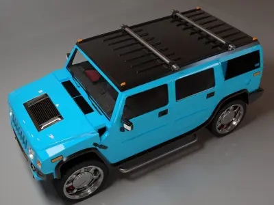 Hummer H2 3D Model 3D model