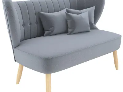 Fitz Two seater Sofa 3d model Low-poly 3D model