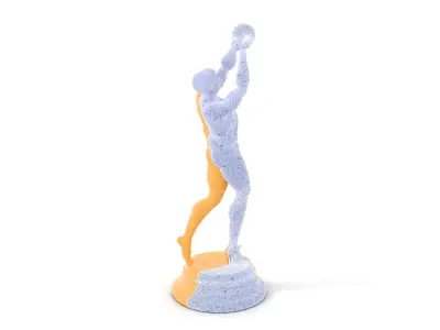 Basketball Player Trophy Model Pack Low-poly 3D model