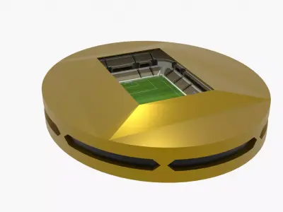 Football Stadium Low-poly 3D model