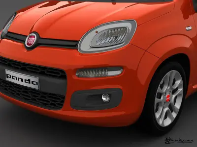 Fiat Panda 2013 3D model