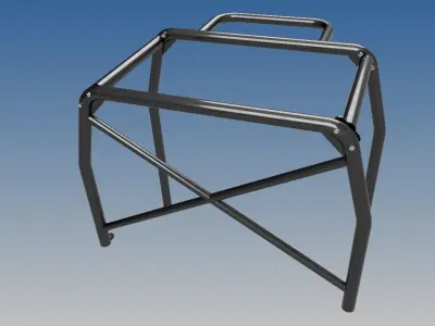 Roll Cage  Low-poly 3D model