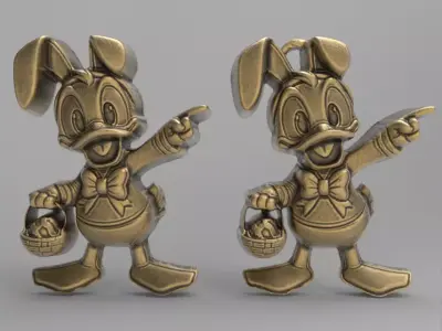 easter donald duck decor  3D print model
