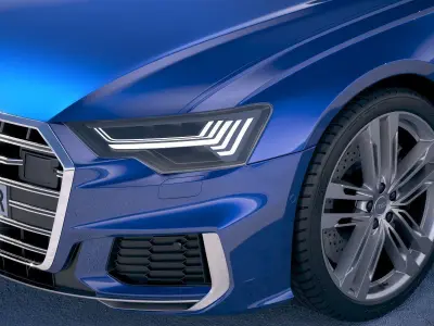 Audi S6 2020 3D model