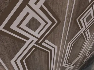 3d wall panel Low-poly 3D model 16