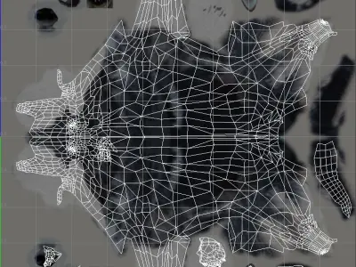 Husky animated sequences Low-poly 3D model