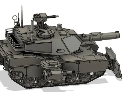 Abrams Pattern MBT 3D print model