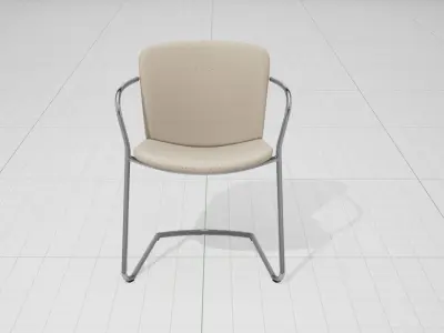 PlusHalle Land Cantilever Chair UE4 Low-poly 3D model
