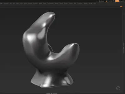 Modern Abstract Decorative sculpture 3d print model 34 3D print model
