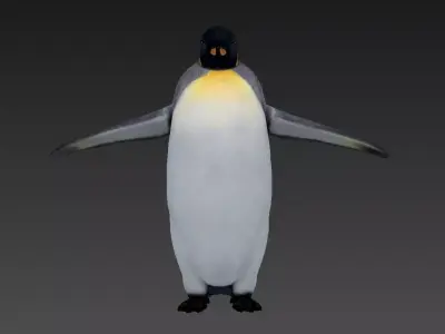 penguin Low-poly 3D model