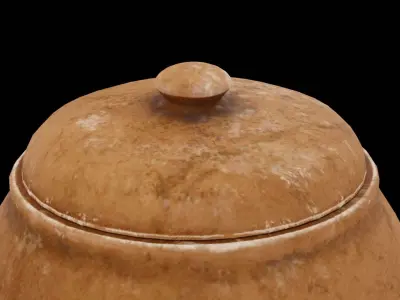 Cooking Pot Kitchen Low-poly 3D model