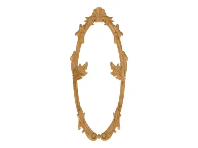Carved picture frame STL 3D model 41
