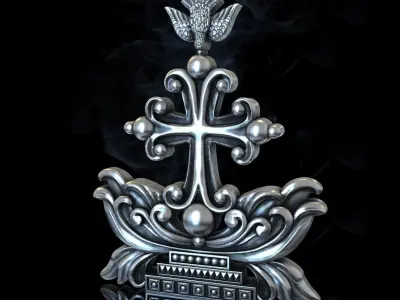 Marthoma Cross 3D print model