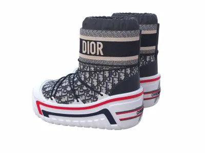 Dior Alps Snow Ankle Boots Blue Low-poly 3D model