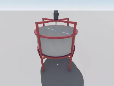 Tank With Mixer 3D print model