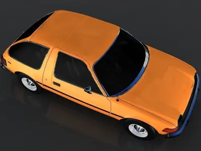 AMC Pacer X Low-poly 3D model