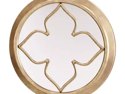 Round mirror 60x4x60cm 806339 3D model