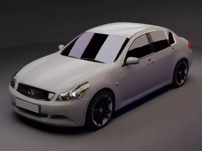Infiniti G37 Low-poly 3D model