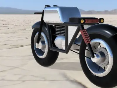Cafe Racer Bike Design 3D print model