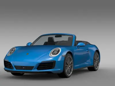 Porsche 911 Carrera 4 Cabriolet 991 2016  3D model