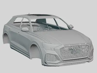 Audi RSQ8 2020 Printable Body 3D print model
