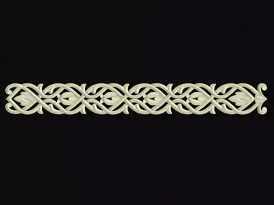 Central decor ornament for furniture 3D model 263