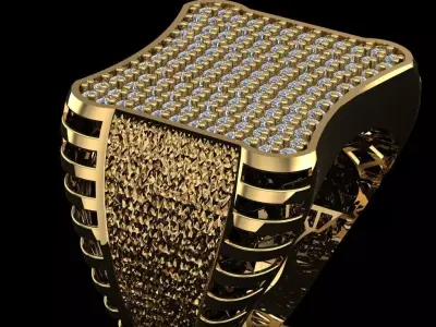 Gold Ring  3D print model