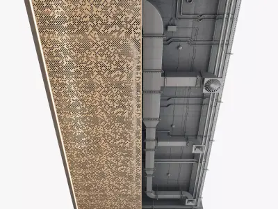 Decorative Ceiling set 03 3D model