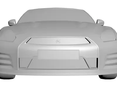 Sports red car  3D model