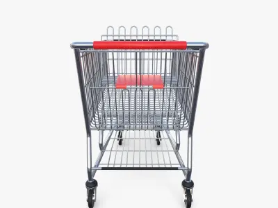 Shopping cart v6 3D model