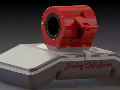 Quick Release Donkey Calf Raise Slim version  Free 3D model