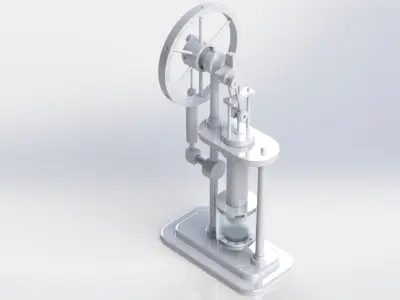 stirling hot air engine 3D model