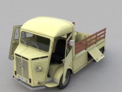 CITROEN HP TYPE PLATEAU 1971 3D model