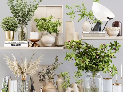 Decorative Set 171 Low-poly 3D model