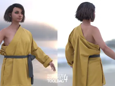 Mens and Womens Martial Suits 3D Model Collection