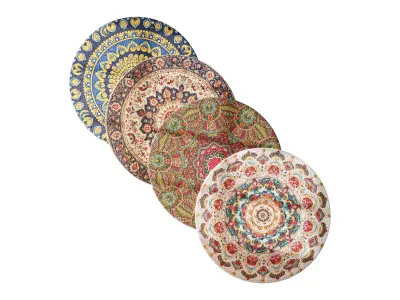 round carpet 10 3D model
