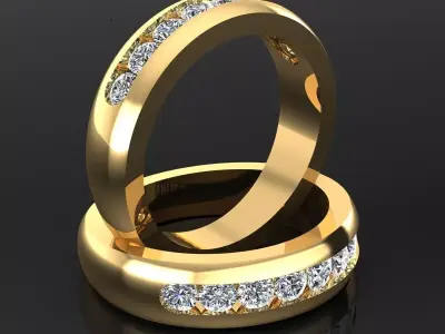 Band Ring 3D print model 116