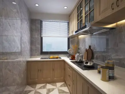 Modern Kitchen Design 3D model