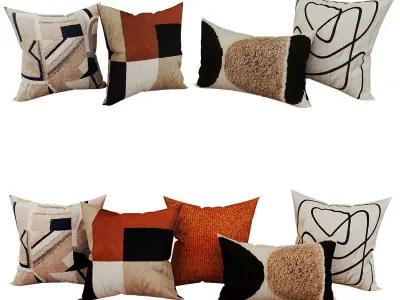 Decorative set pillow vol 5 3D model