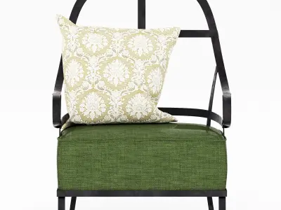 Baxter Chassis Armchair 3D model