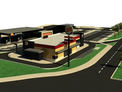 Repsol-BurgerKing 3D model